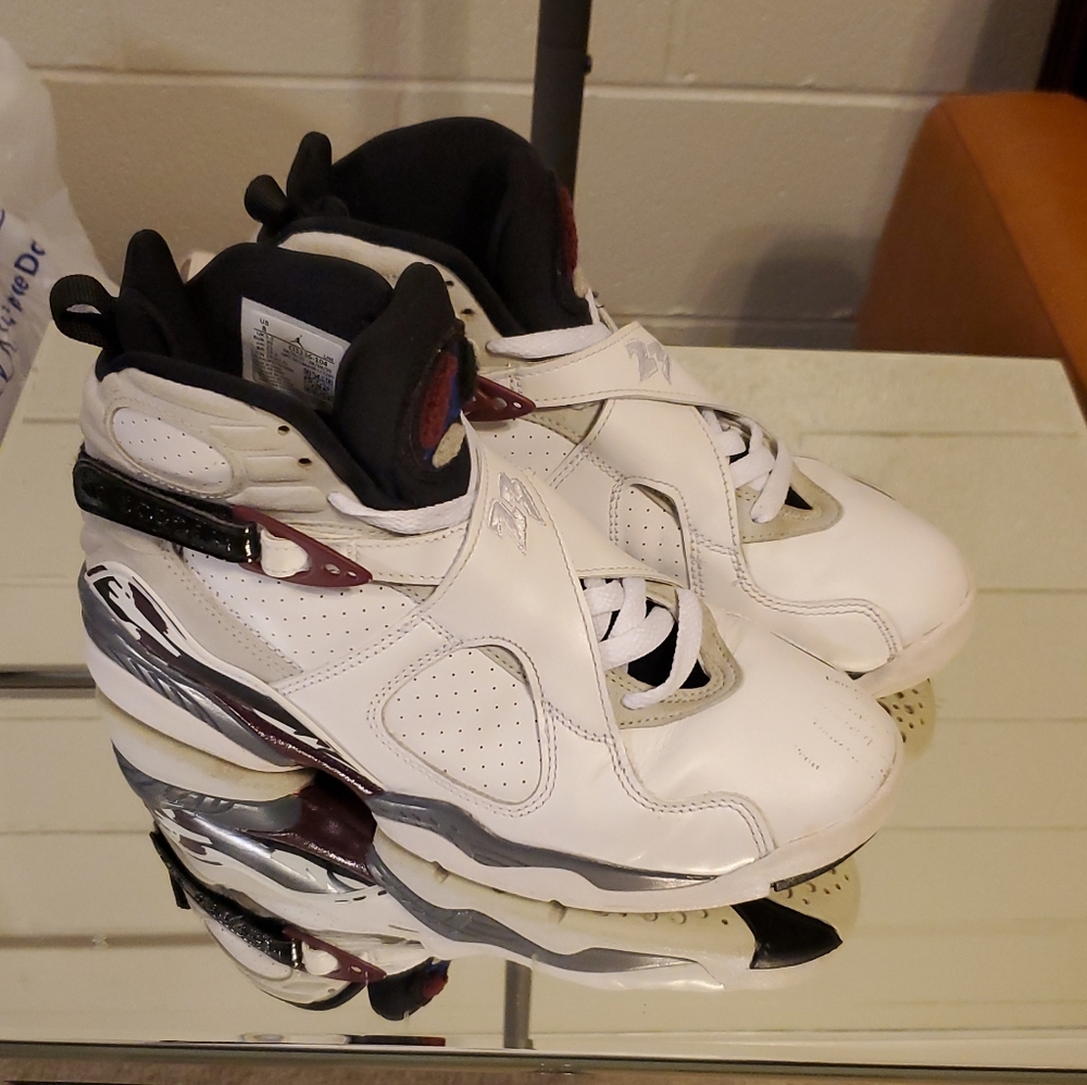 Size 8-Jordan 8 Burgundy